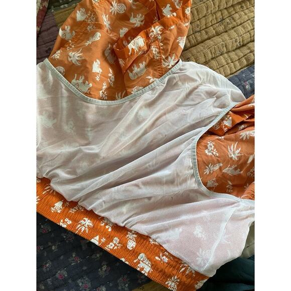 POLO Ralph Lauren Mens Swim Shorts Trunks Elephant & Palm Orange size XL - Picture 7 of 7